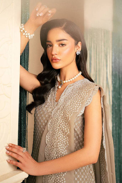 Cross Stitch | Luxe Atelier 25 | FEATHER GREY by Maria Faisal - Registered Vendor of : Cross Stitch - type : Ladies Clothes - 100% original wedding dresses