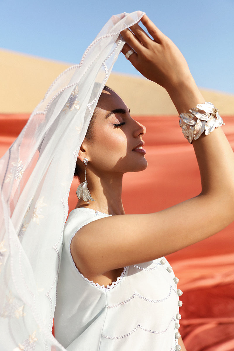 Cross Stitch | Eid Lawn 24 | FLORAL TALE - Designer Dress with Intricate embroidery and embellishments. Shop elegent wedding dress at Maria Faisal.