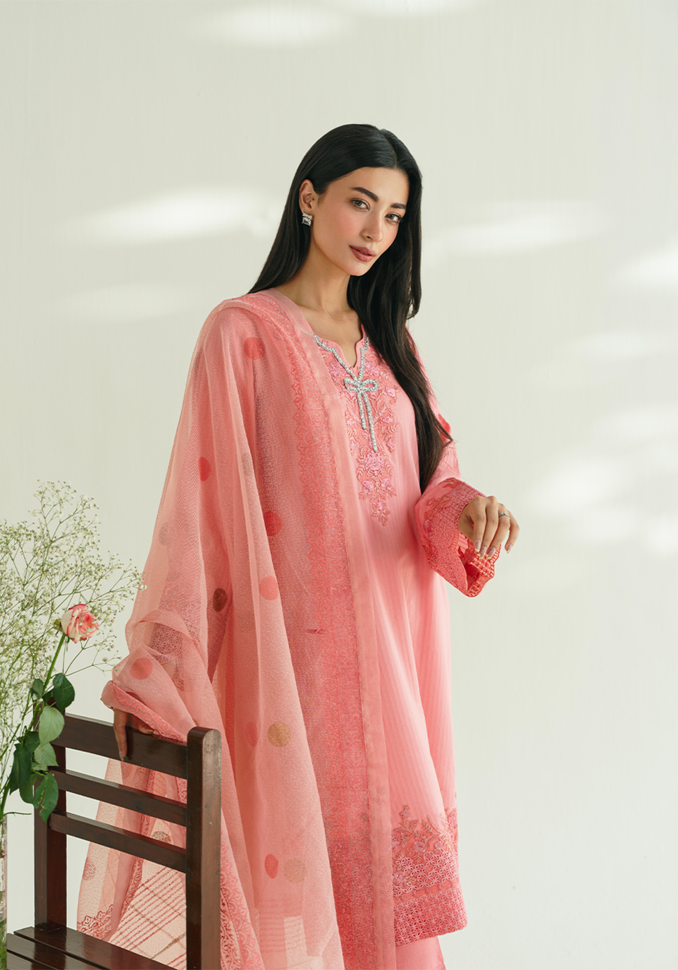 Zarqash | Whispers of Summer |BLUSHWIND - Casual Dress - available at Maria Faisal in UK and USA.