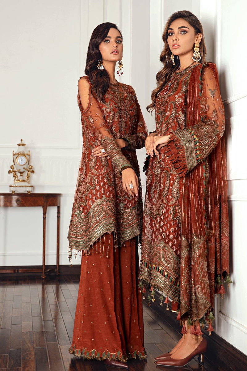 Jazmin | Formals Collection | NET UN-4018 - Ladies Clothes - Maria Faisal