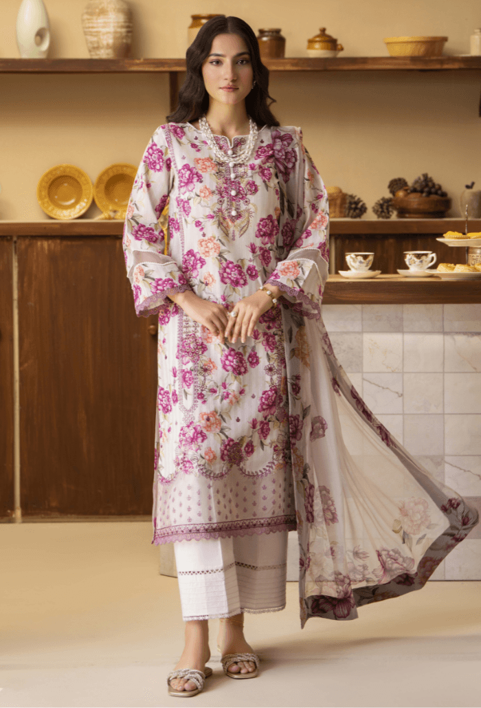 Humdum | Senora Lawn 25 | Senora - D10 by Maria Faisal - Registered Vendor of : Humdum - type : Ladies Clothes - 100% original wedding dresses