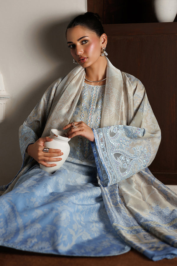 Baroque | Luxury Summer Pret | UF-4524 - Luxury Dress - available at Maria Faisal in UK and USA.