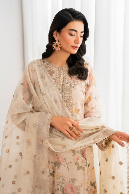 Baroque | Formals Collection | EMBROIDERED COTTON PATTI UF-691 - Formal Dress - available at Maria Faisal in UK and USA.