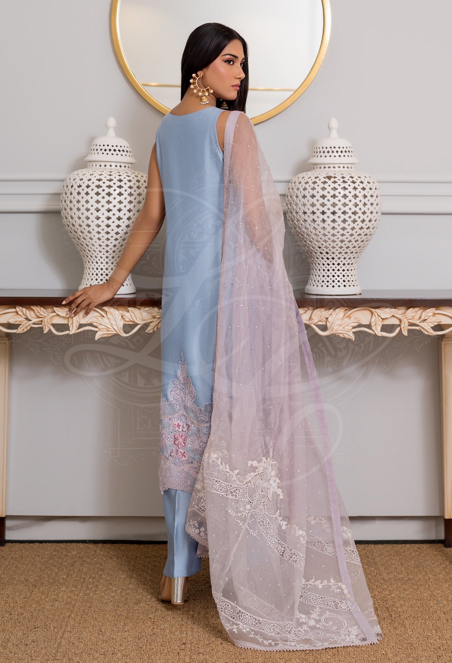 Layla Chatoor | Pret A Porter | LC-42 - Luxury Dress - available at Maria Faisal in UK and USA.