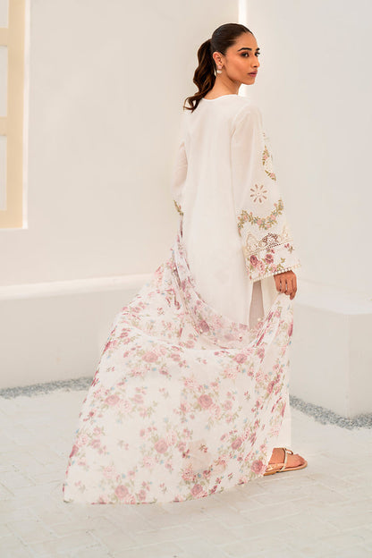 Baroque | Luxury Pret 24 | LAWN UF-665 - Designer Dress with Intricate embroidery and embellishments. Shop elegent wedding dress at Maria Faisal.