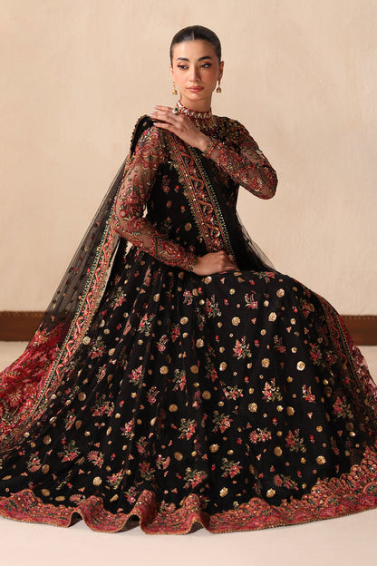Baroque | Formals Collection | EMBROIDERED NET UF-4492 - Formal Dress - available at Maria Faisal in UK and USA.
