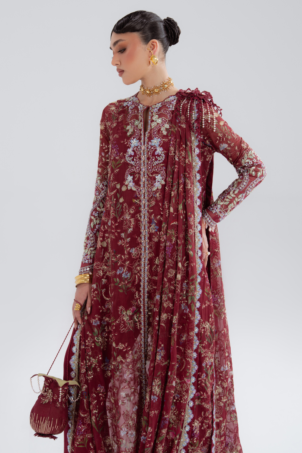 Soraya | Silk Edit 26 | Saaz - Formal Dress - available at Maria Faisal in UK and USA.