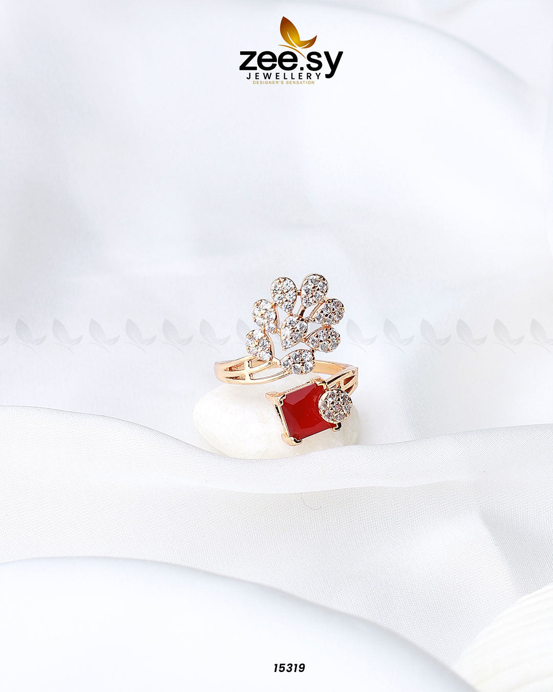 Delicate Leaf Ring - Rings 