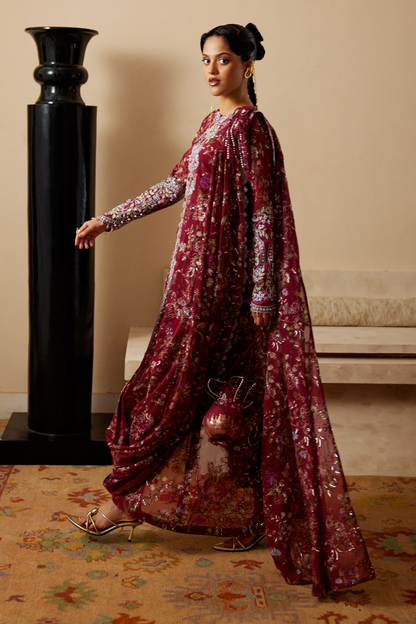 Soraya | Silk Edit 26 | Saaz - Formal Dress - available at Maria Faisal in UK and USA.