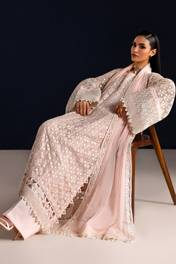 Baroque | Formals Collection | EMBROIDERED CHIFFON UF-4533 - Formal Dress - available at Maria Faisal in UK and USA.
