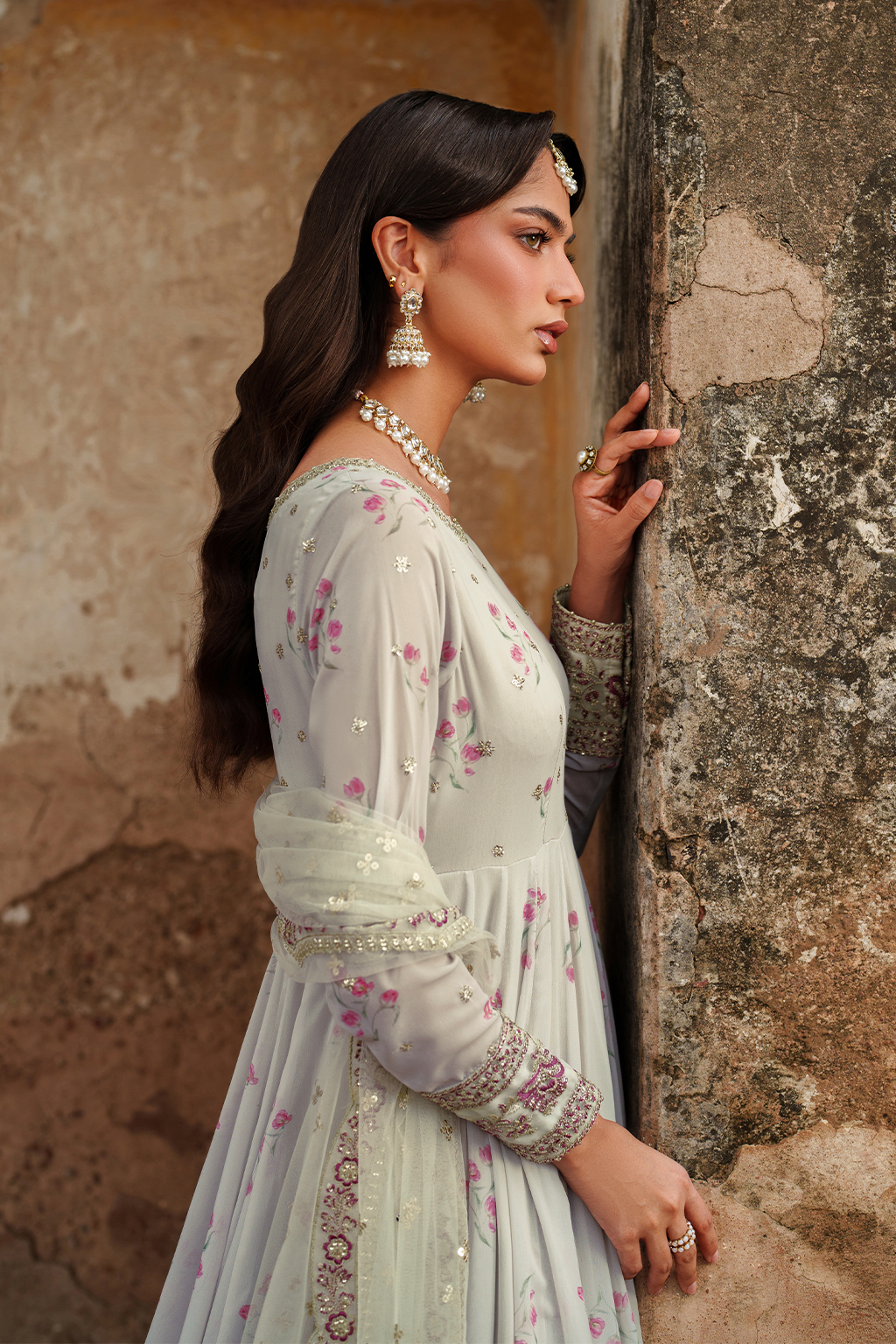 Iznik | Festive Formal | UE-551 Printed Chiffon - Ladies Clothes - Maria Faisal