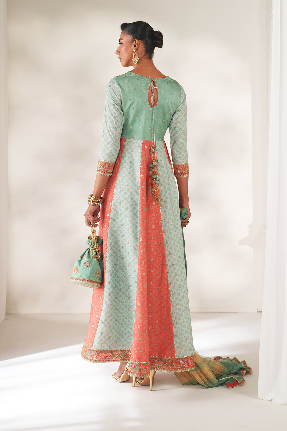 Baroque | Formals Collection | EMBROIDERED SILK UF-4141 - Formal Dress - available at Maria Faisal in UK and USA.