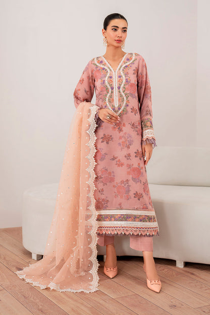 Baroque | Formals Collection | EMBROIDERED CHIFFON UF-705 - Formal Dress - available at Maria Faisal in UK and USA.