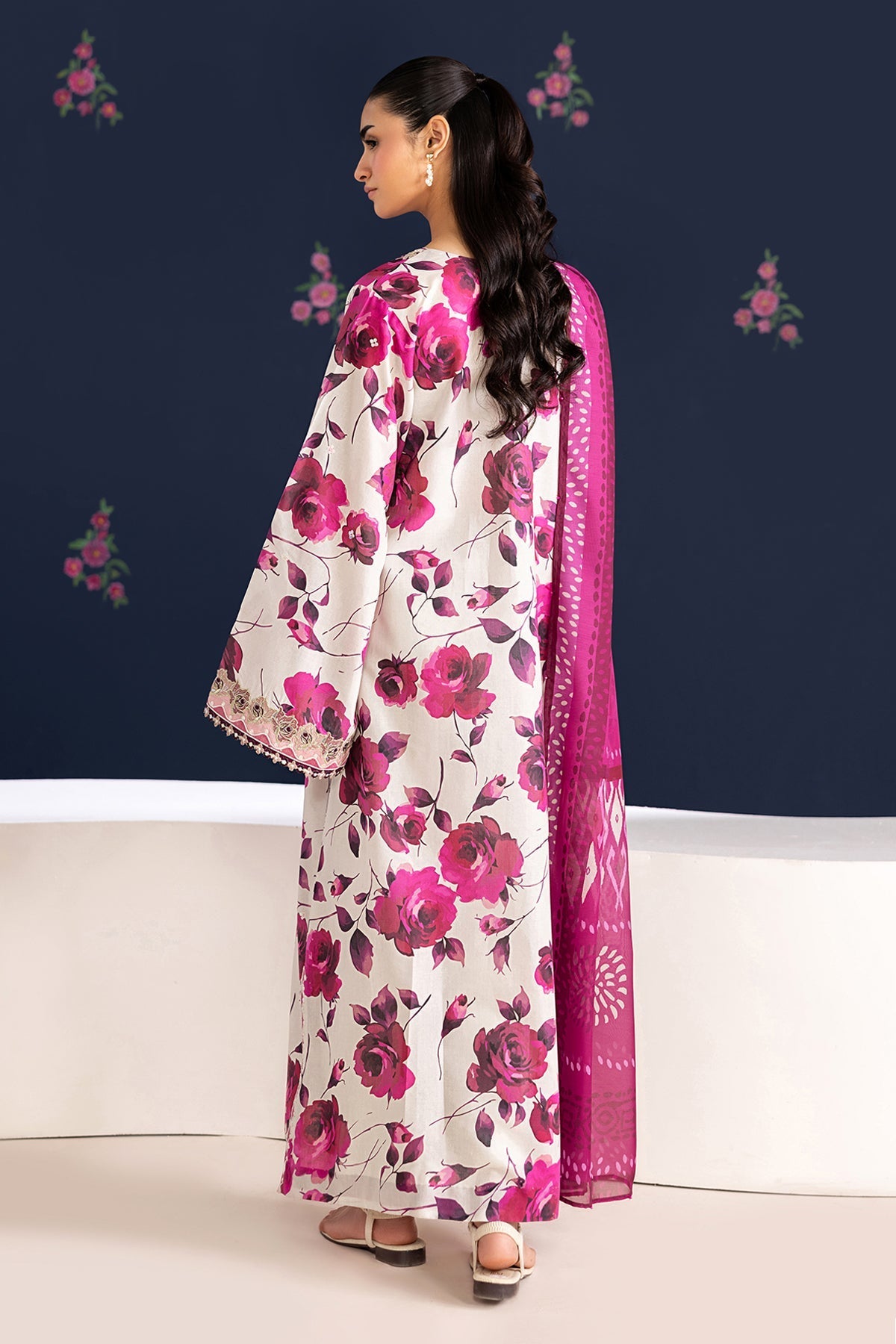 Baroque | Luxury Summer Pret | UF-4463 - Luxury Dress - available at Maria Faisal in UK and USA.