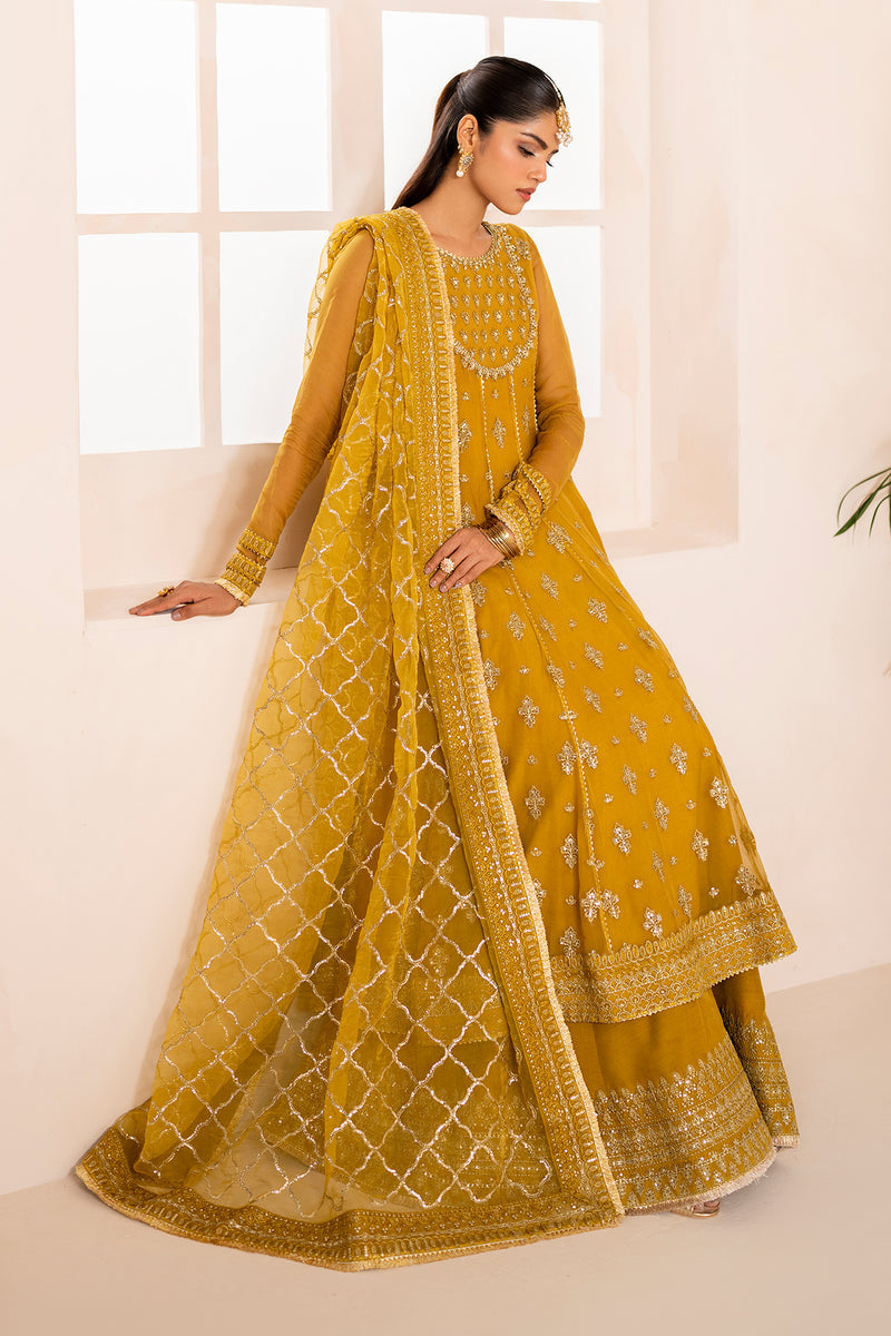 Baroque | Formal Collection | CHIFFON UF-716 - Designer Dress with Intricate embroidery and embellishments. Shop elegent wedding dress at Maria Faisal.