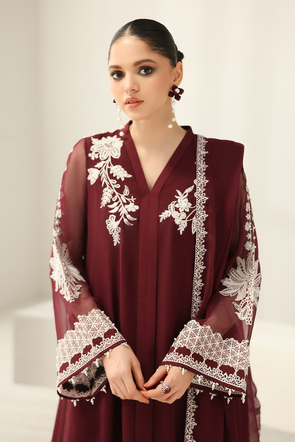 Baroque | Luxury Pret 25 | EMBROIDERED CHIFFON PR-1160 - Ladies Clothes - Maria Faisal