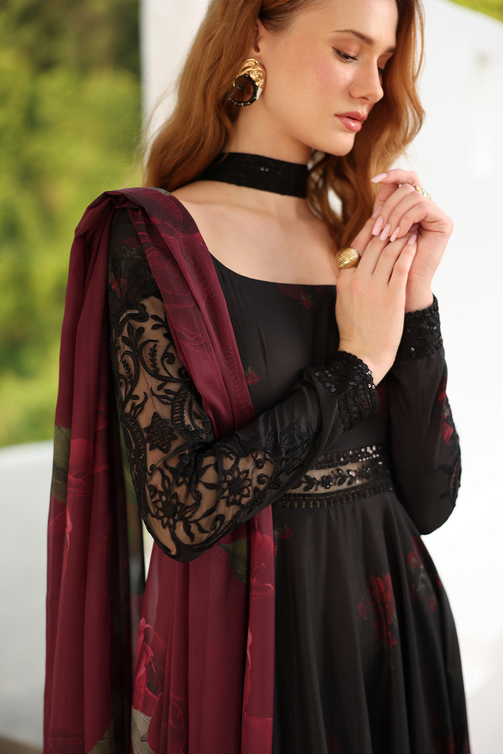 Iznik | lawn 26 | UE-486 - Dress - available at Maria Faisal in UK and USA.