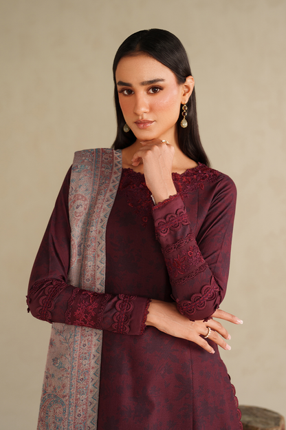 Iznik | Winter Chapter 25 | UE-590 Printed Khaddar - Casual Dress - available at Maria Faisal in UK and USA.