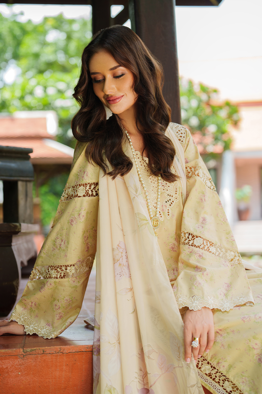 Iznik | lawn 26 | UE-497 - Dress - available at Maria Faisal in UK and USA.
