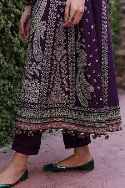 Jazmin | Winter Edition 24 | SLUB KHADDAR-DW23-D4 - Designer Dress with Intricate embroidery and embellishments. Shop elegent wedding dress at Maria Faisal.