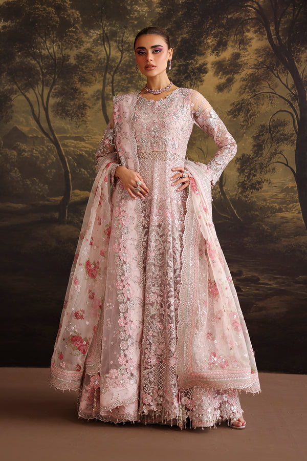 Baroque | Formals Collection | EMBROIDERED NET UF-4380 - Formal Dress - available at Maria Faisal in UK and USA.
