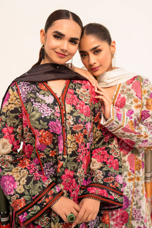 Baroque | Luxury Pret 24 | LAWN UF-667 - Designer Dress with Intricate embroidery and embellishments. Shop elegent wedding dress at Maria Faisal.