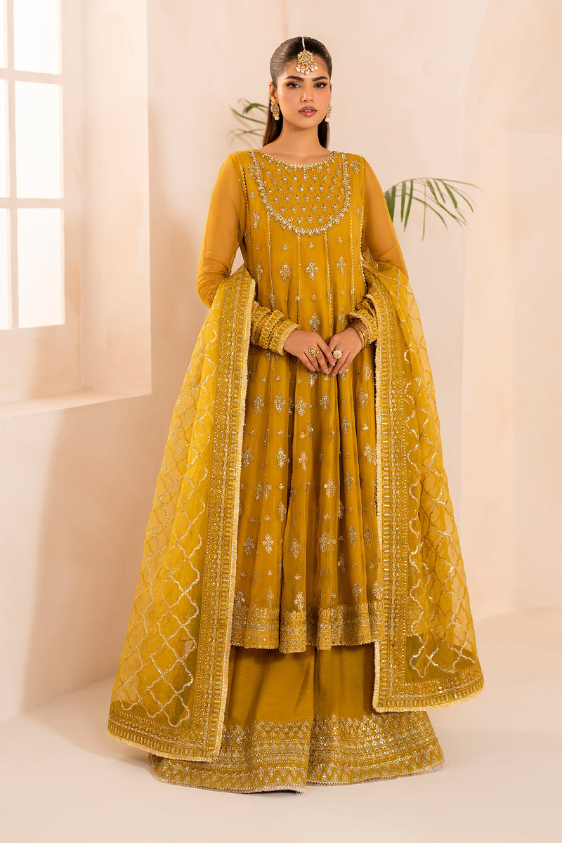 Baroque | Formal Collection | CHIFFON UF-716 - Designer Dress with Intricate embroidery and embellishments. Shop elegent wedding dress at Maria Faisal.
