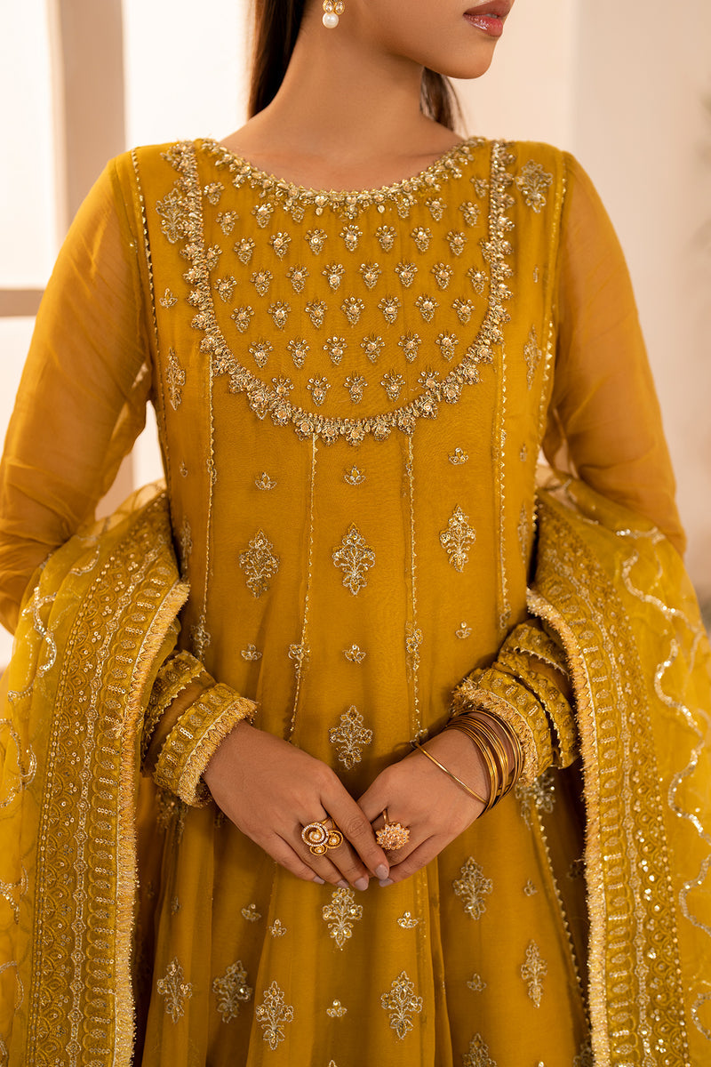 Baroque | Formal Collection | CHIFFON UF-716 - Designer Dress with Intricate embroidery and embellishments. Shop elegent wedding dress at Maria Faisal.