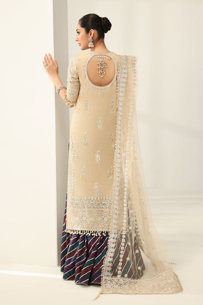 Baroque | Formals Collection | EMBROIDERED NET UF-4183 - Formal Dress - available at Maria Faisal in UK and USA.