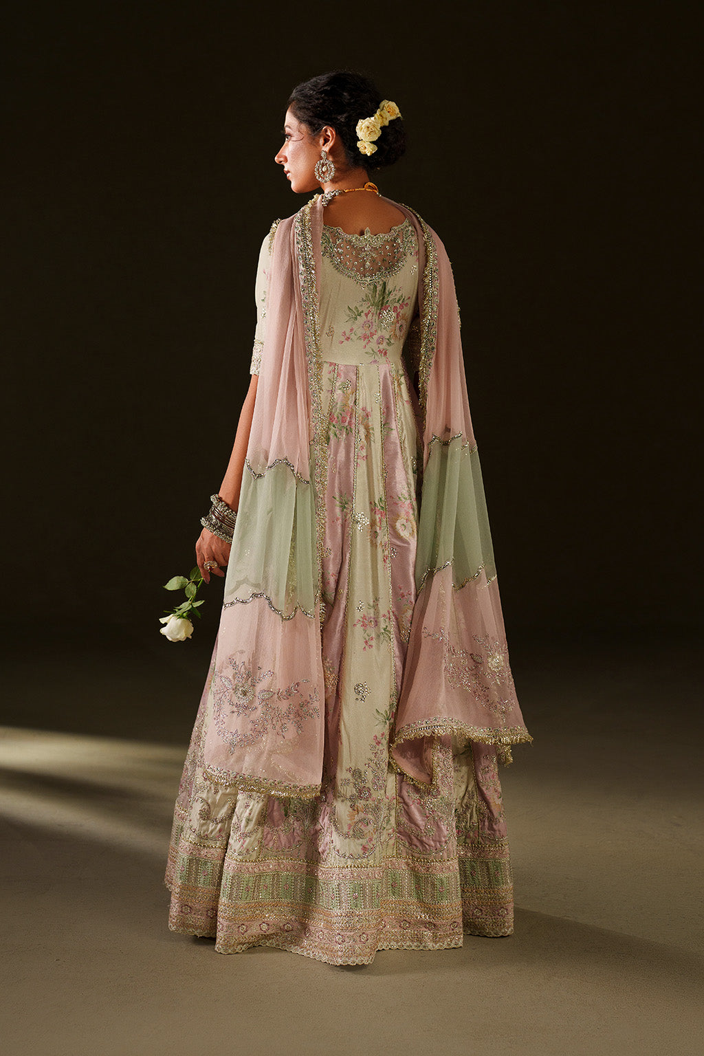 Iznik | Velvet 25 | IV-77 Embroidered Velvet - Formal Dress - available at Maria Faisal in UK and USA.