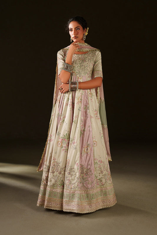 Iznik | Velvet 25 | IV-77 Embroidered Velvet - Formal Dress - available at Maria Faisal in UK and USA.