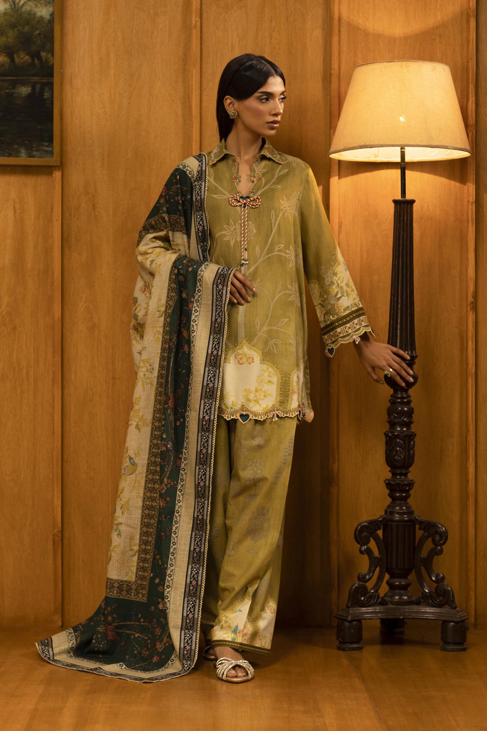 Sana Safinaz | Muzlin Winter 25 | 016A - Casual Dress - available at Maria Faisal in UK and USA.