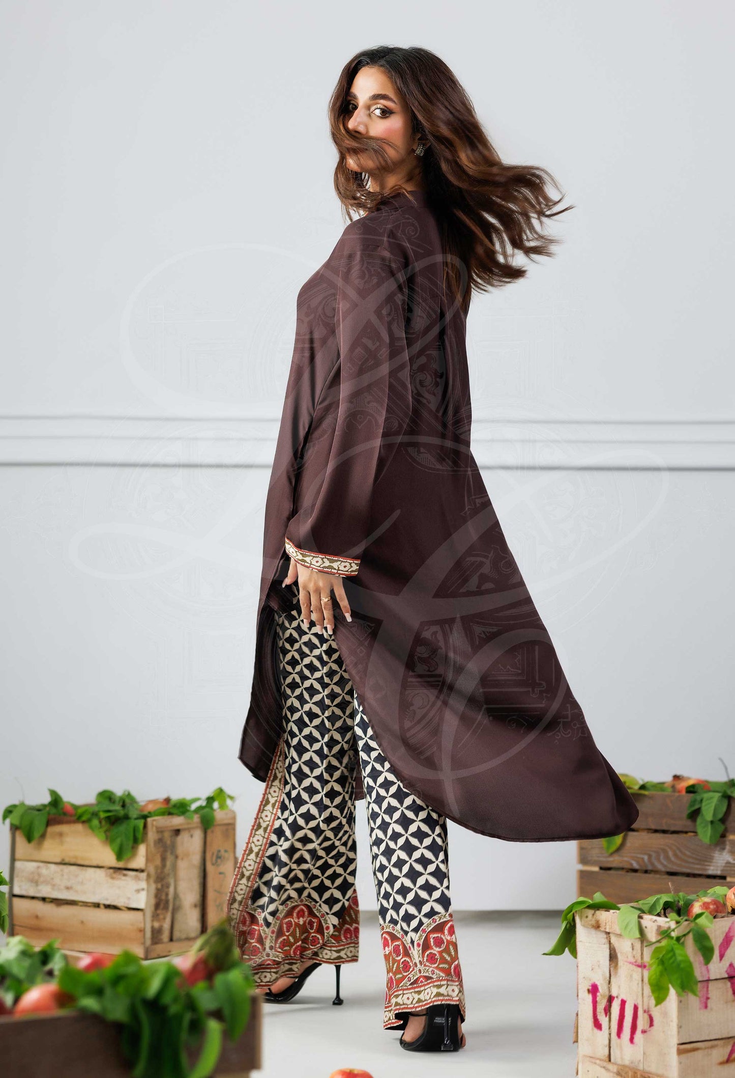 Layla Chatoor | Pret A Porter | LC-31 - Luxury Dress - available at Maria Faisal in UK and USA.