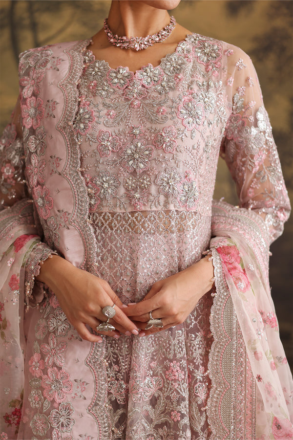 Baroque | Formals Collection | EMBROIDERED NET UF-4380 - Formal Dress - available at Maria Faisal in UK and USA.