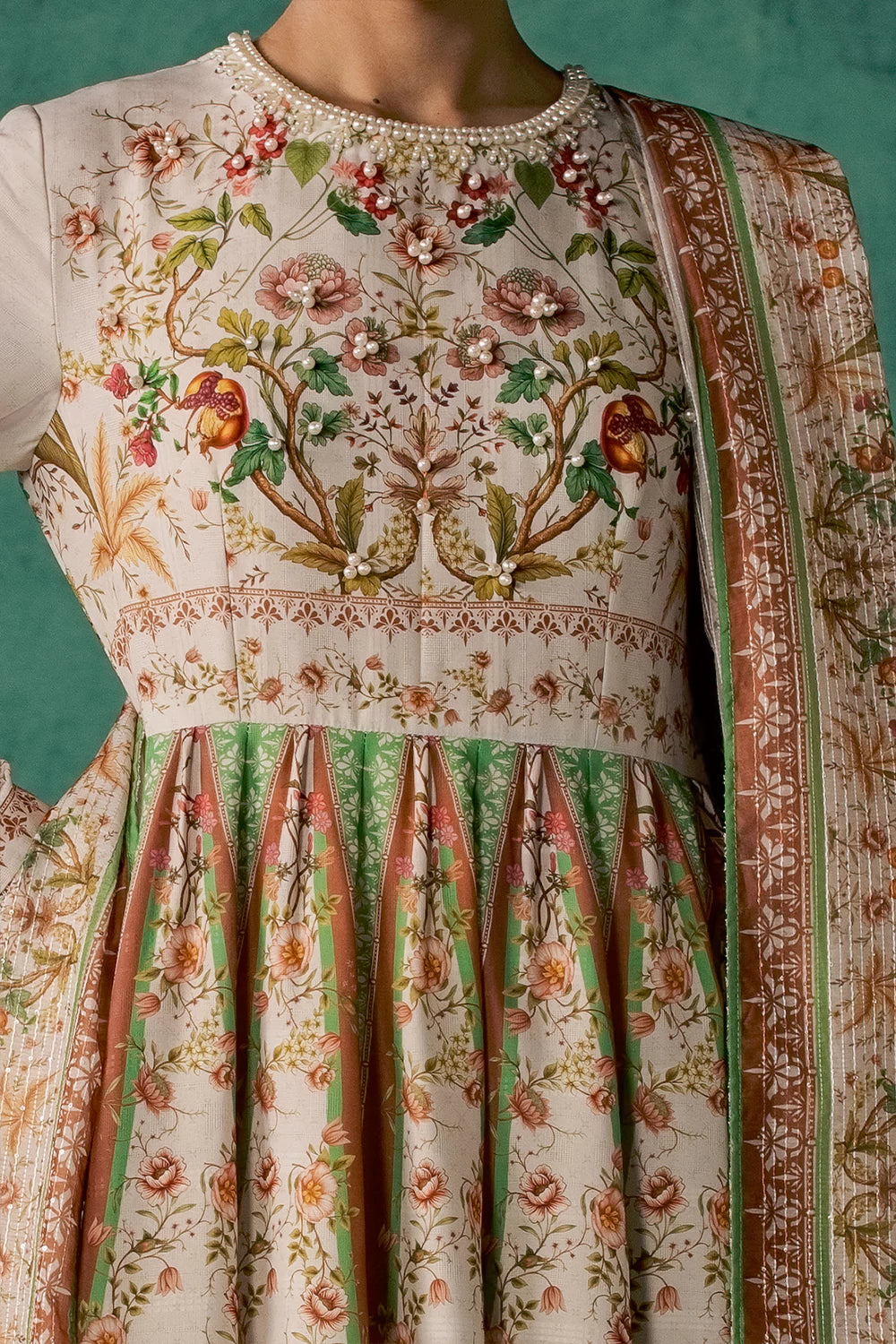 Vanya | Post Crds of July | SM-025 - Luxury Dress - available at Maria Faisal in UK and USA.