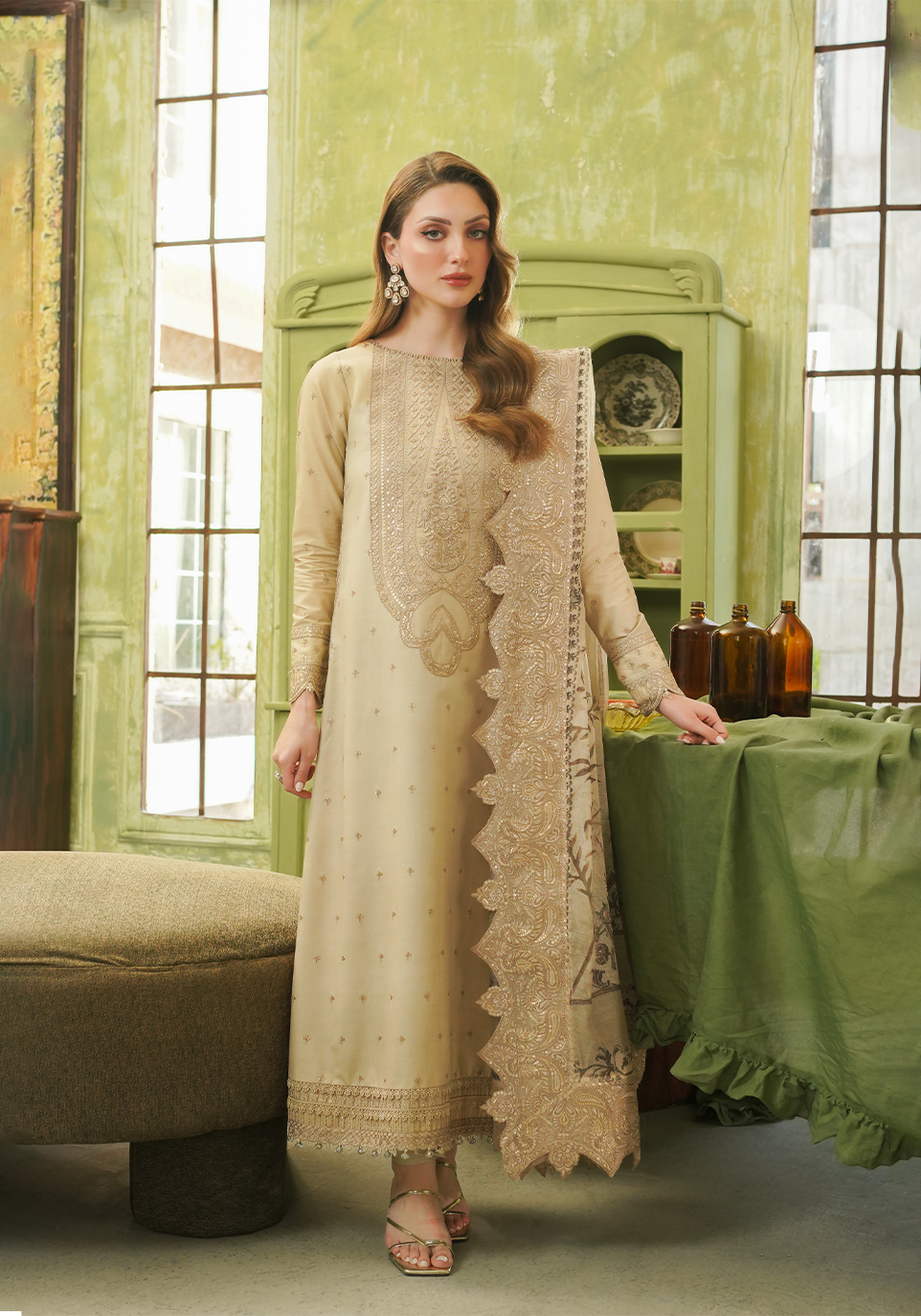 Zarqash | Tresor Luxury Lawn 24 | ZQT 0010 ALISA - Waniyas