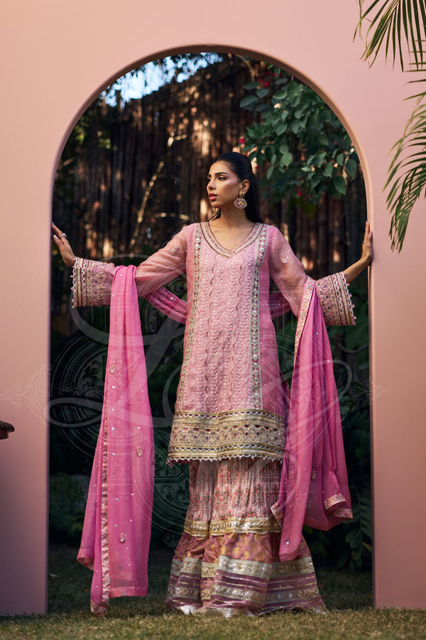 Layla Chatoor | Luxury Pret | Saya - Luxury Dress - available at Maria Faisal in UK and USA.