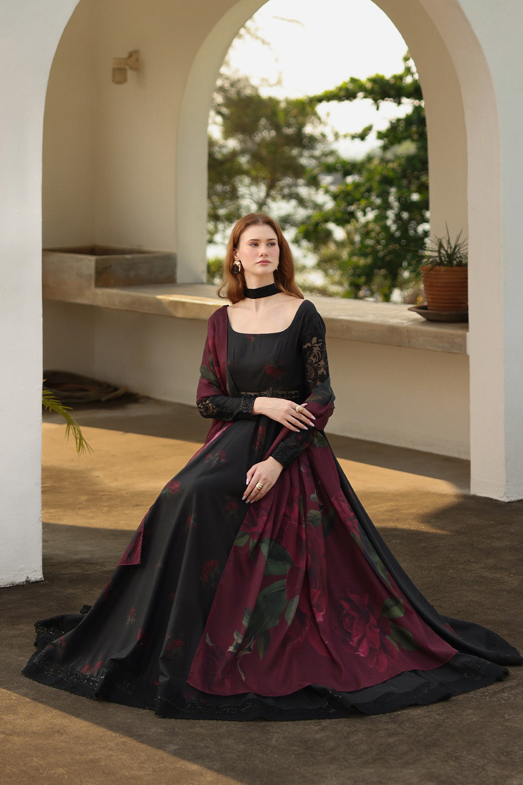 Iznik | lawn 26 | UE-486 - Dress - available at Maria Faisal in UK and USA.