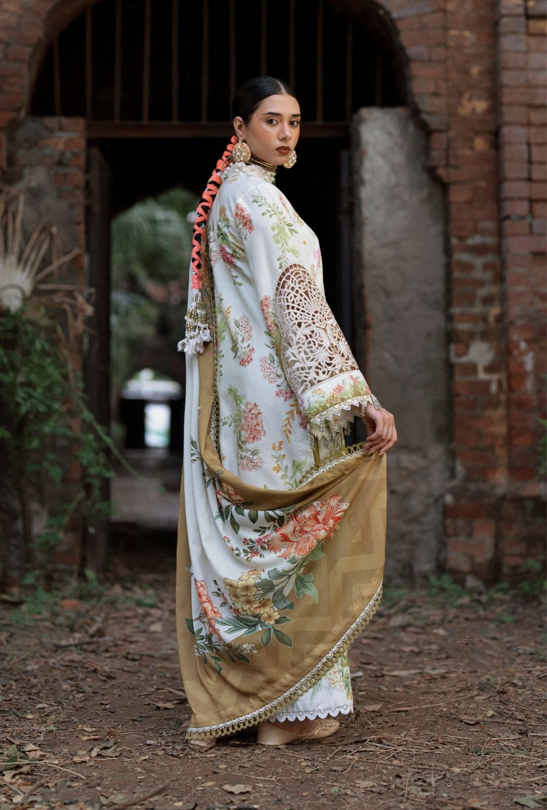 AJR Couture | Sard Sham | Gulrukh - Casual Dress - available at Maria Faisal in UK and USA.