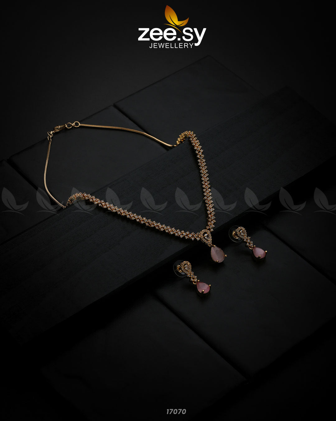 Nargis Zircon Necklace - Necklace Sets 