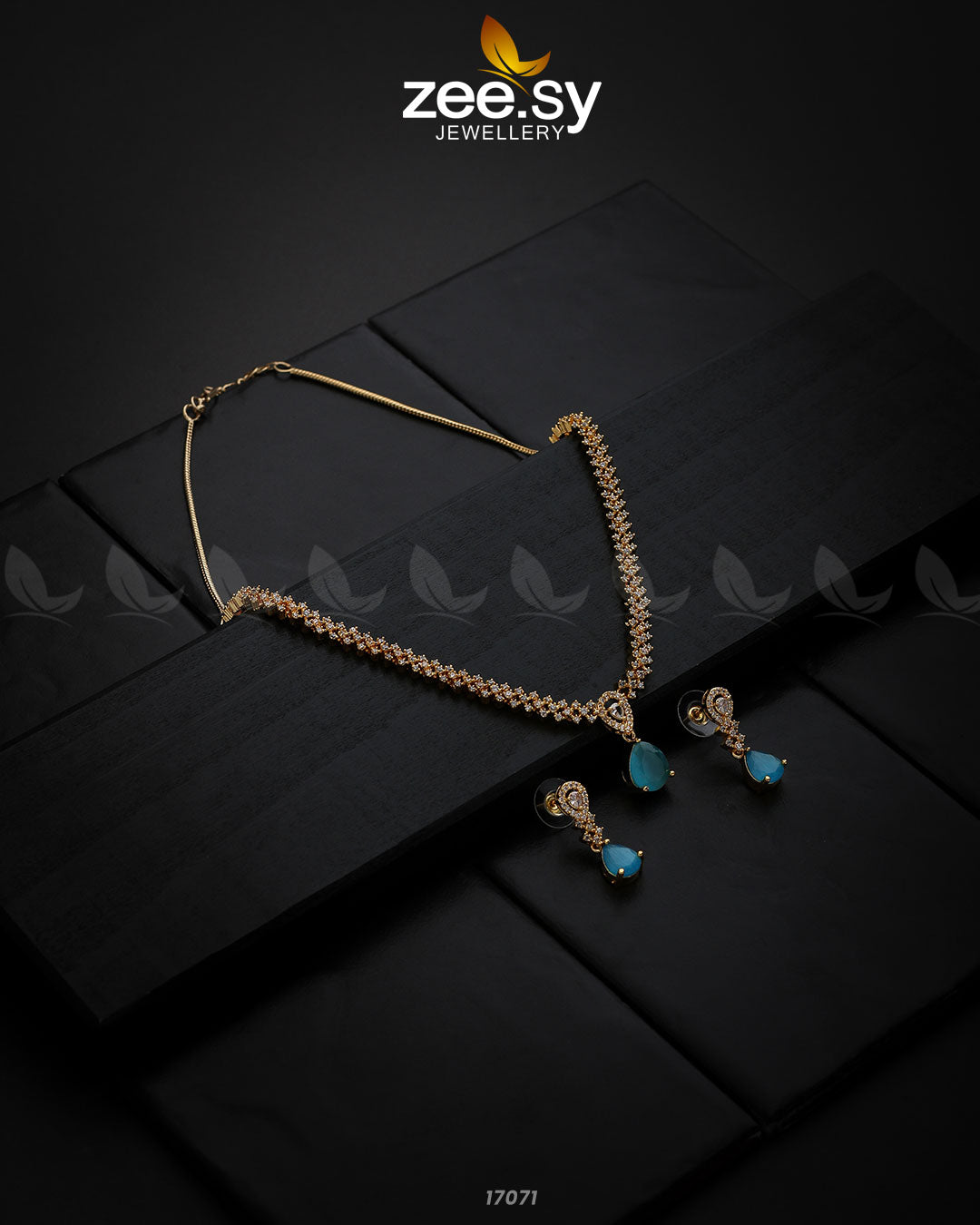 Nargis Zircon Necklace - Necklace Sets 
