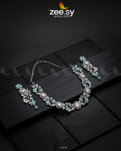 Noorani Zircon Necklace - Necklace Sets 