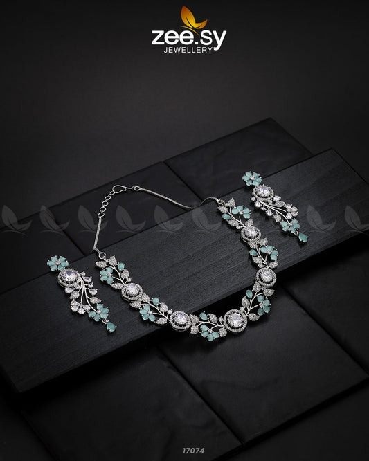 Noorani Zircon Necklace - Necklace Sets 
