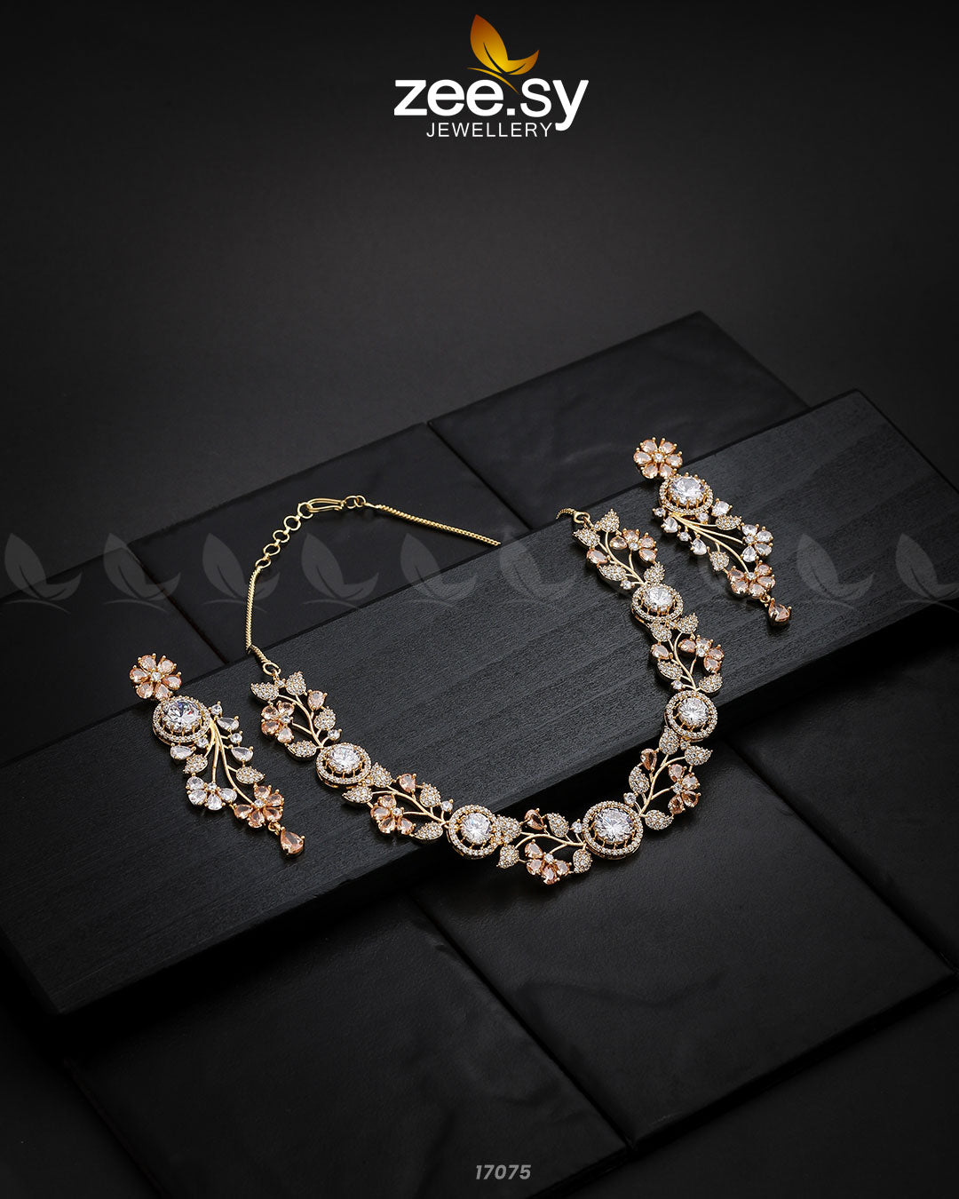 Noorani Zircon Necklace - Necklace Sets 
