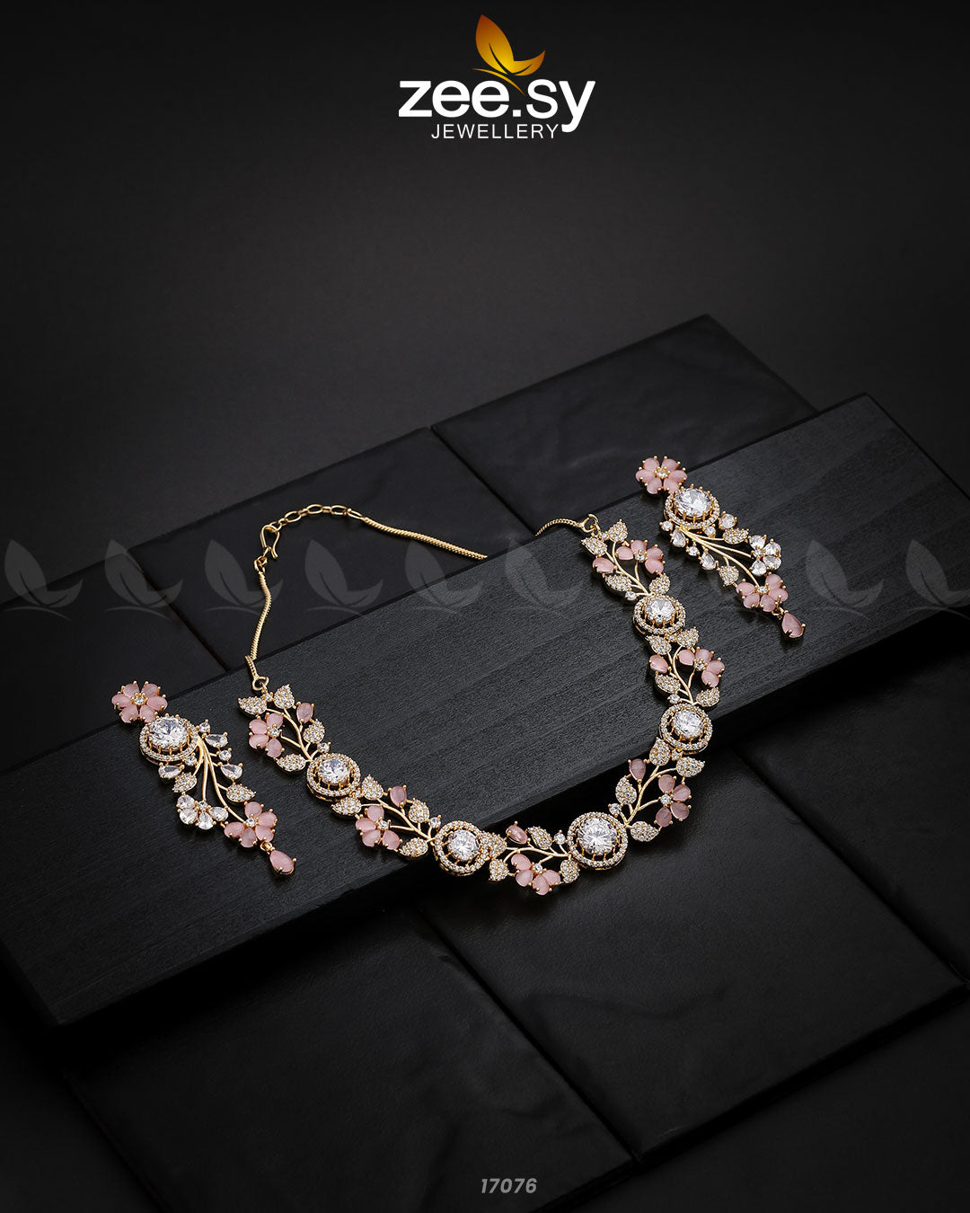 Noorani Zircon Necklace - Necklace Sets 