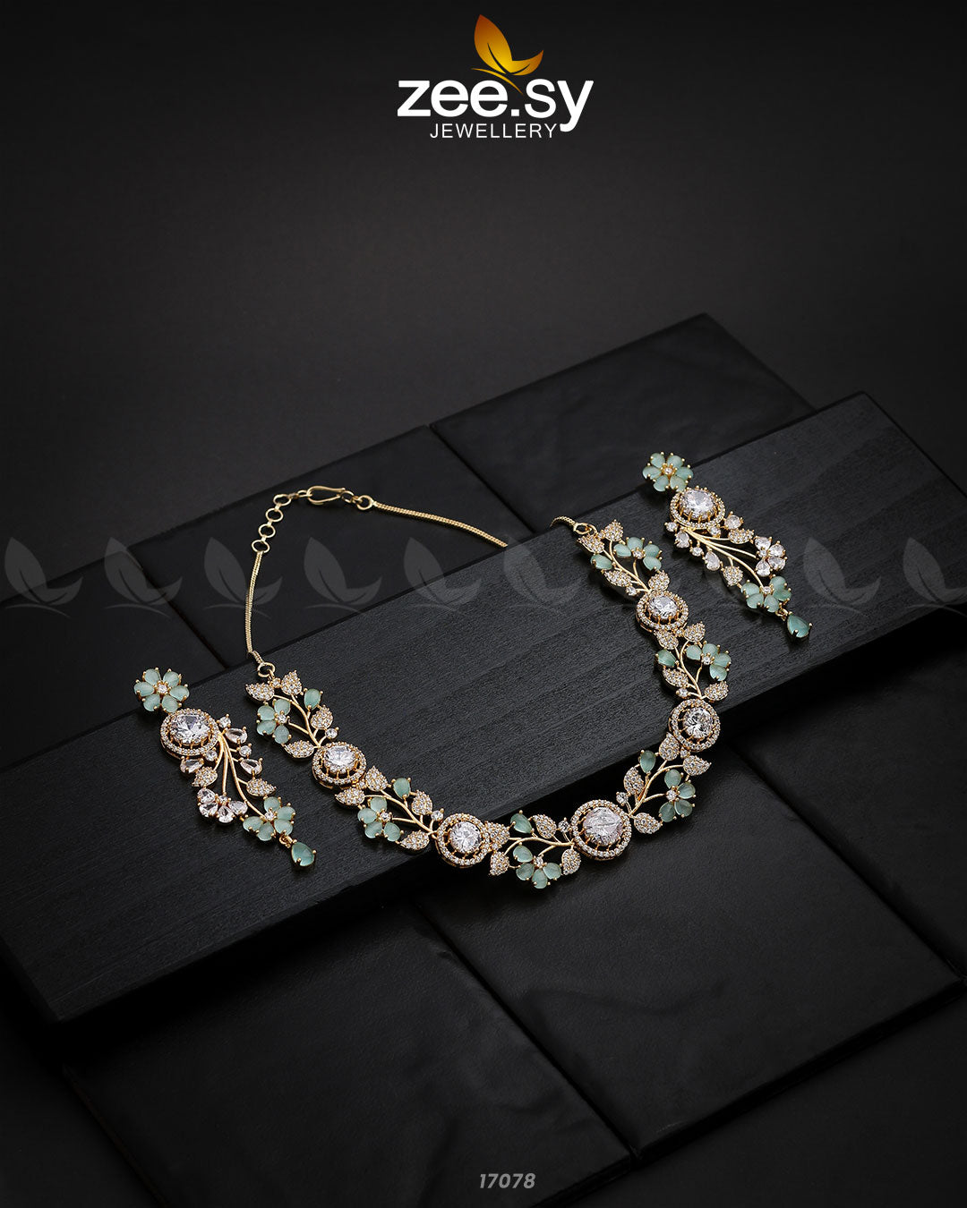 Noorani Zircon Necklace - Necklace Sets 