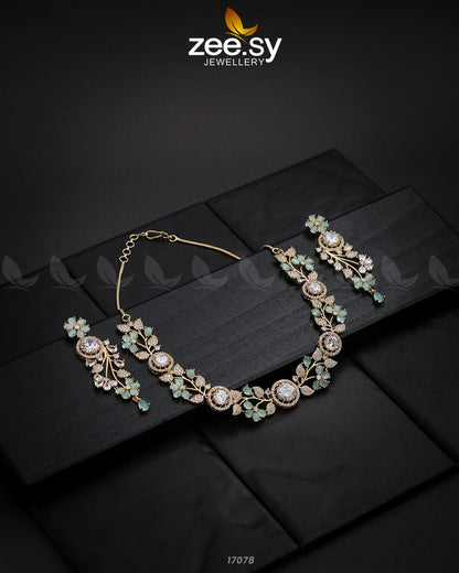 Noorani Zircon Necklace - Necklace Sets 