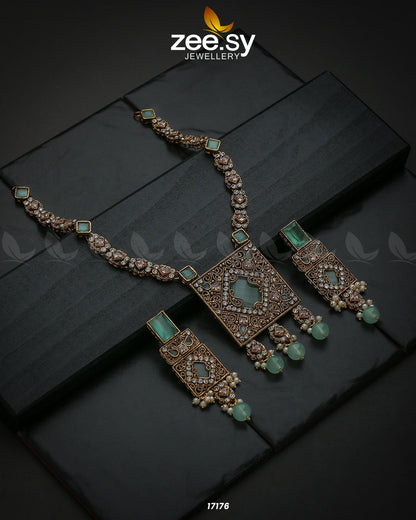 Captivating Crystals Necklace - Necklace Sets 