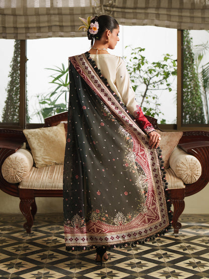 Bin Ilyas | Heritage Dore | 171-A - Luxury Dress - available at Maria Faisal in UK and USA.