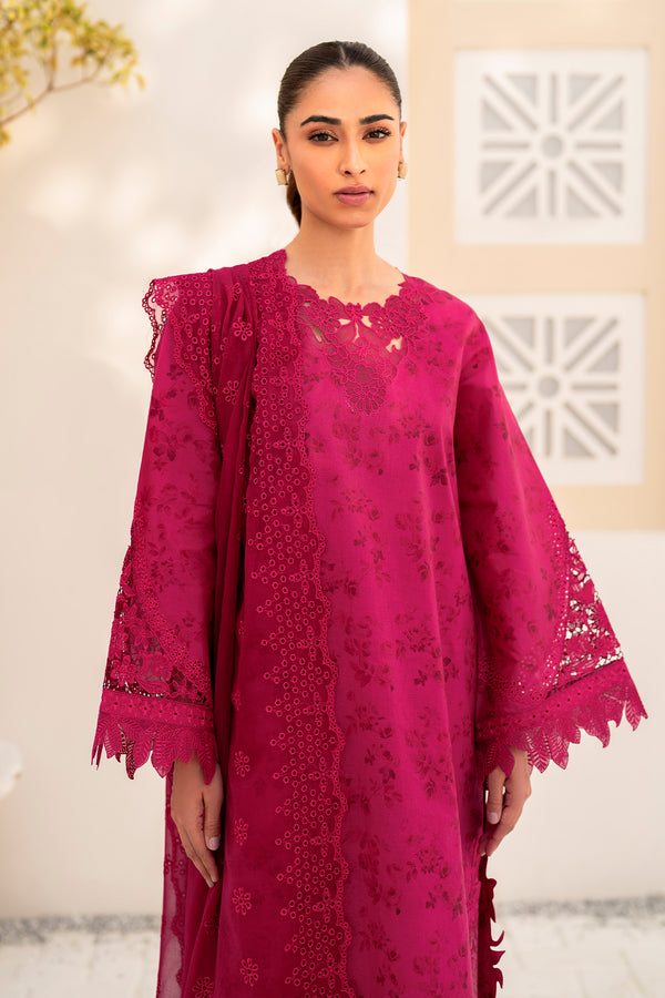 Baroque | Luxury Pret 24 | LAWN UF 668 - Designer Dress with Intricate embroidery and embellishments. Shop elegent wedding dress at Maria Faisal.